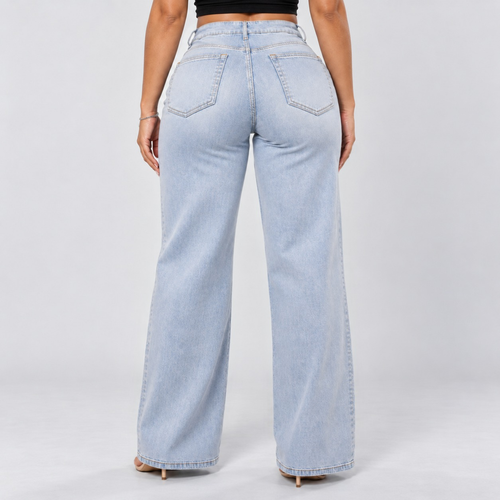 Light Blue | Back view, standing